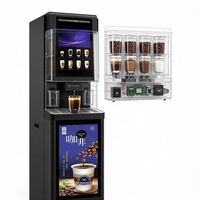 Distributeur automatique de café chaud en libre-service 408D-LS, café fraîchement moulu pour bureau, hôtel, café, écran 15,6 pouces