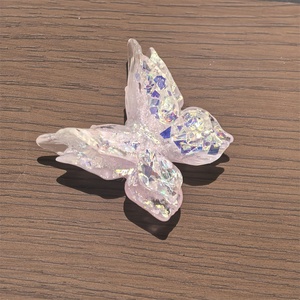 Ciondoli per Zoccoli e <span class=keywords><strong>Scarpe</strong></span> da Balletto, Design Floreale, Perline Rosa, Fatti a Mano, Fai da Te per Ragazze, Fibbia Staccabile per <span class=keywords><strong>Scarpe</strong></span> <span class=keywords><strong>con</strong></span> Accessorio Farfalla e Rosa - Product Image 5