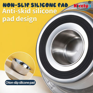 Tigela de Alimentação Lenta para Cães em Aço Inoxidável Ecológica, Tigela Redonda para Animais de Estimação para Uso Interno e Externo - Product Image 3