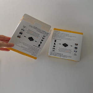 Hộp giấy tùy chỉnh cho các sản phẩm điện tử gói tùy chỉnh gấp Hộp USB Cáp dữ liệu sạc cáp bao bì hộp in ấn - Product Image 1