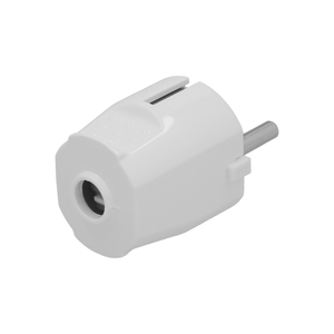 Spina Schuko a 2 Poli con Messa a Terra 16 Ampere Bianca - Product Image 3
