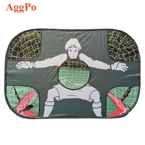 Portable children's soccer training gate net folding mobile football gate soccer rack outdoor folding soccer practice goal