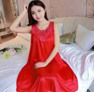 I-0566 Women's Sexy <b>Sleeveless</b> Sleepwear Nightgowns Summer Ladies Long Sleep Dress Female Pajamas <b>Nightdress</b> - Product Image 2