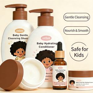 Ensemble de soins capillaires pour cheveux bouclés noirs pour enfants, marque privée |   Kit de shampooing, après-shampooing et crème coiffante pour cheveux texturés - Product Image 2