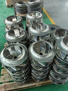 Diamètre 250 turbine de ventilateur centrifuge en aluminium incurvé vers l'arrière pour hotte aspirante - Product Image 4