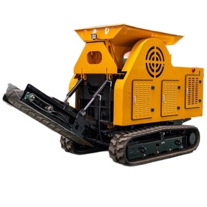 Trituradora de mandíbulas portátil sobre orugas con capacidad de 15t/h para plantas de arena, grava, minería y canteras - Product Image 1