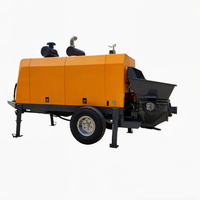 Petite pompe à béton électrique pour mortier, alimentée au diesel, distance de livraison maximale de 40 mètres