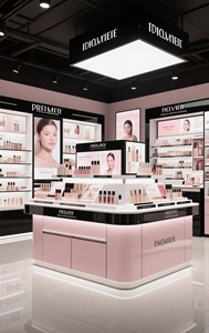 M & S Nhà Máy Cung Cấp Có Thể Điều Chỉnh Cửa Hàng Mỹ Phẩm Đảo Truy Cập LED Chiếu Sáng Trang Điểm Nến Cửa Hàng Hiển Thị Kệ - Product Image 5