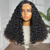 Perruque Bob sans colle pré-épilée en cheveux humains brésiliens vierges bruts, bouclés profonds, haute densité, transparente HD pour Lace Front, vente en gros