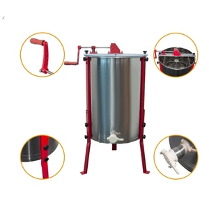 Extractor de Miel Manual de 4 Cuadros, Centrifugadora de Miel de Acero Inoxidable con Manivela, Máquina Extractora de Miel de Abeja - Product Image 2