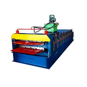 double layer roof tile sheet perforated sheet machine double deck roll forming machine
