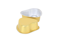 Moule à cheesecake et pudding jetable en aluminium de 2000 ml, compatible micro-ondes, qualité alimentaire, avec couvercle en plastique et base en pulpe – Vente en gros