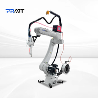 Robot de soudage à six axes Pratt / Soudage automatique 1500W/2000W Positionnement haute précision pour l'acier inoxydable 380V/220V/110V