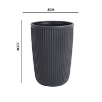 OEM Tasse à café colorée incassable en plastique réutilisable personnalisée avec paille de blé
