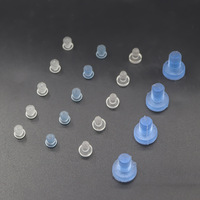 Bouchons de protection transparents en caoutchouc silicone pour meubles, anti-poussière, antidérapants, type T, pieds en caoutchouc antichoc pour armoires