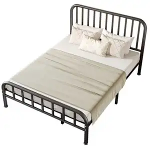 Durable Steel Fashion Single Bed Double Bed For Hotel Youth Hostel Student Metal Beds