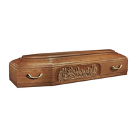 Ataúd Ecológico Biodegradable de Madera Estilo Europeo Sdd Tmall, 187x56x28cm, 220 Pulgadas Cúbicas, para Entierro