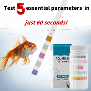 5-em 1 tanque de peixes e lagoa teste tiras kit kit de teste de aquário plástico para água doce e salgada - Product Image 4
