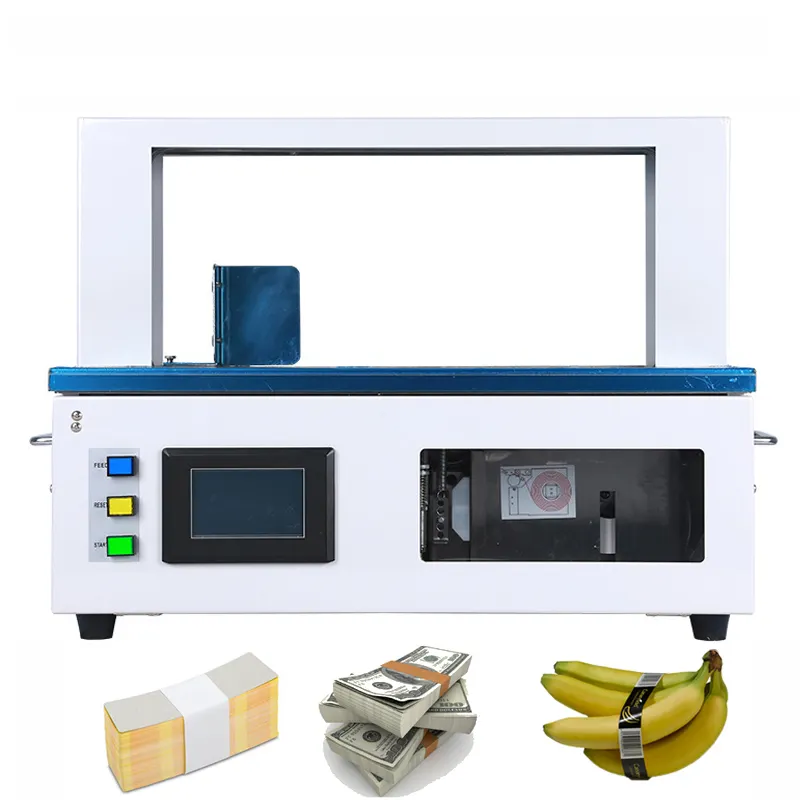 Máquina automática de embalagem de mesa OPP/máquina de cintar fita de papel para cosméticos