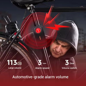 Détecteur d'intrusion SP Xp-42 dernière génération avec klaxon vibrant, télécommande, longue autonomie, 113 dB, étanche, pour recherche de véhicules et alarme de vélo - Product Image 2