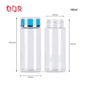 Customized Pharmaceutical Packaging Transparent Bottle PET Plastic Capsule <b>Container</b> For <b>Pill</b> Health Products with Screw Cap - Product Image 5