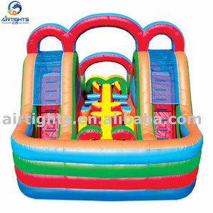 Khóa Học Trở Ngại Inflatables Giá, Thương Mại Cấp <span class=keywords><strong>Inflatable</strong></span> Trở Ngại Với Slide - Product Image 2