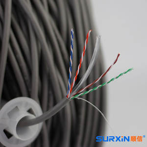 SURXIN Cat6 550MHz <strong>UTP</strong> Ethernet <strong>Cable</strong> 305M Outdoor 4-Pair 8-Core PVC Jacket ETL/CE Certified High Quality - Product Image 5