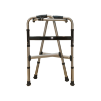 Cadre en aluminium réglable Walker & Rollator Aide médicale légère pour les patients âgés et adultes Cadre de marche facile