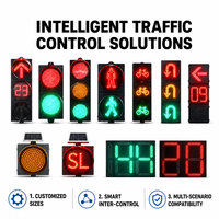 Feu de signalisation LED rouge-vert 12W à haute luminosité avec coque PC, étanche IP65, pour le contrôle du trafic des véhicules aux intersections urbaines