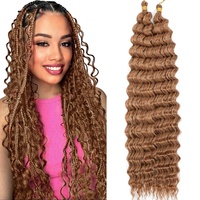 Cheveux synthétiques ondulés de 30 pouces pour tresses au crochet, résistants au feu, pré-démêlés, extra longs, pour femmes noires, vente en gros