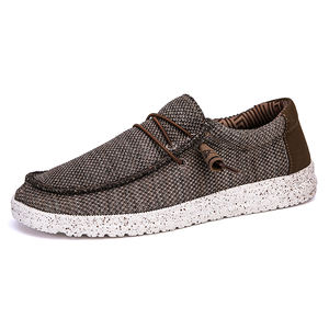 À la mode hommes femmes toile baskets léger Sport décontracté plat conduite mocassins facile à porter chaussures habillées en gros Style classique - Product Image 1
