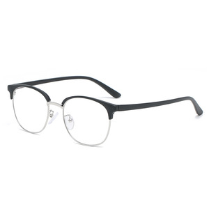 Classic Semi Rimless Anti Blue Light Blocking Glasses Men <strong>Square</strong> <strong>Ray</strong> Filter Computer UV400 Protection Women Eyeglasses - Product Image 6