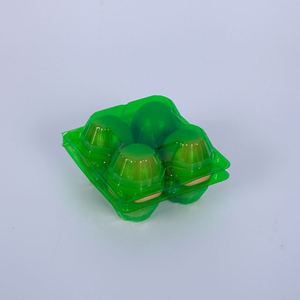 4 Cells One-piece Clamshell Disposable Household Kitchen Refrigerator Fresh-keeping PET <b>Plastic</b> Egg <b>Tray</b> Free Samples - Product Image 3