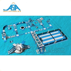 Équipement de parc aquatique flottant gonflable géant, île de jeux de Sport aquatique gonflable pour enfants et adultes - Product Image 2