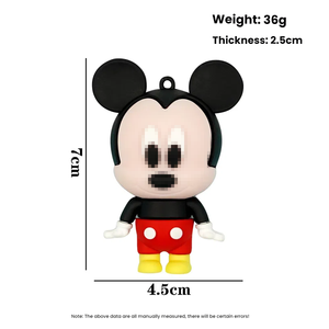 Оптовая продажа, брелоки из ПВХ для Микки Мауса, Детская сумка, подвески для ключей от машины, аксессуары и Подарочная кукла - Product Image 2