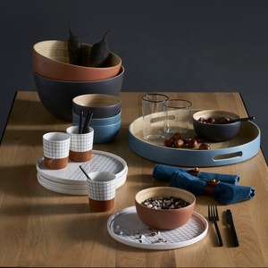 Bol en bambou naturel, pour salade et repas fabriqué à la main, 5 pièces de haute qualité, le plus vendu - Product Image 2