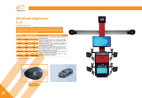 Machine d'alignement 3D des quatre roues, aligneur de haute précision pour atelier de réparation automobile, certifiée CE