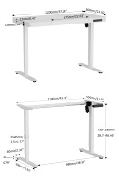 PRORIALS Escritorio Eléctrico Ergonómico Inteligente de Altura Ajustable con un Solo Motor, Cajón y Superficie de Madera/Metal para el Hogar - ¡Venta Caliente!