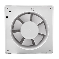 Ventilateur d'aérage mural pour fenêtre à persienne avant automatique électrique de marque personnalisée OEM Ventilateur d'extraction en plastique de 4 6 pouces