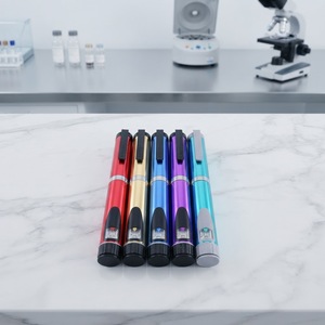 Sample Available Reusable Metal Injection <b>Pen</b> with Rubber Stopper Custom Logo and Durable Packaging Design - Product Image 3