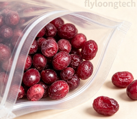 Petit paquet de canneberges entières lyophilisées sans additifs, collation saine prête à manger