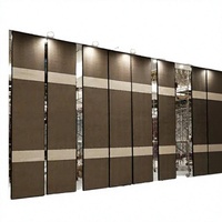Mur coulissant d'usine, cloison pliante et séparateur de pièce, cloison acoustique mobile pliante