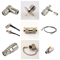 TNC Male Plug Right Angle Clamp RF Coaxial Connector, for RG8 RG213 Coaxial Cable, 50 Ohm, for Testing and Measurement Equipment
