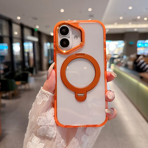 Funda Magnética con Soporte para <span class=keywords><strong>iPhone</strong></span> 17/17 Pro/17 Promax, Funda para <span class=keywords><strong>iPhone</strong></span> 13/14/15 <span class=keywords><strong>Plus</strong></span> con Carga Inalámbrica - Product Image 2