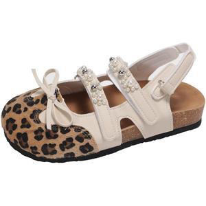 Women's French Dreamy Ballet Flat Sandals Low-Cut <b>Summer</b> Bow Sweet Backless <b>Closed</b> <b>Toe</b> Casual <b>Shoes</b> - Product Image 5