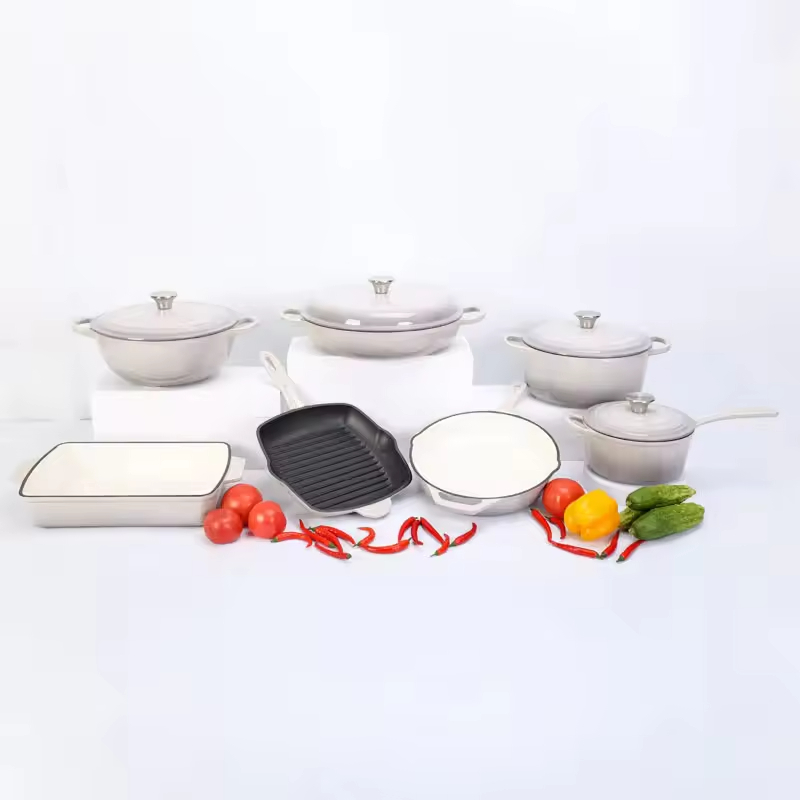 Gray white-set of 7