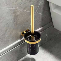 CF Moderne Salle de Bain Toilette Accessoires Décoration Maison Hôtel Set de 6 Pièces d'Accessoires de Salle de Bain en Métal Quincaillerie de Bain