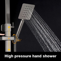 SANIPRO Fournisseur d'articles sanitaires Colonne de douche murale en acier inoxydable 304 avec mitigeurs et douche pluie