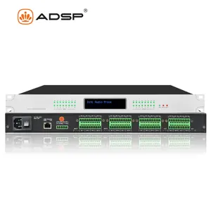 Matriz de audio profesional 24 bit/48kHz 16 entradas 16 salidas Procesador de gestión de altavoces DSP