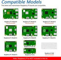 Kit de Desarrollo Ultimate para Raspberry Pi 4B/3B+/PI 400 con 223 Artículos, 104 Proyectos